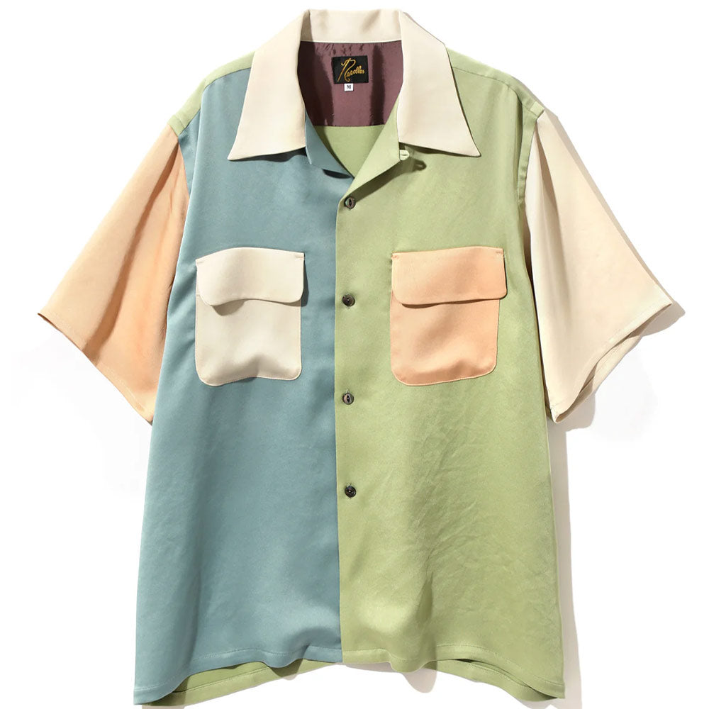 S/S Classic Shirt - Poly Sateen / Multi Colour 'Light Tone'