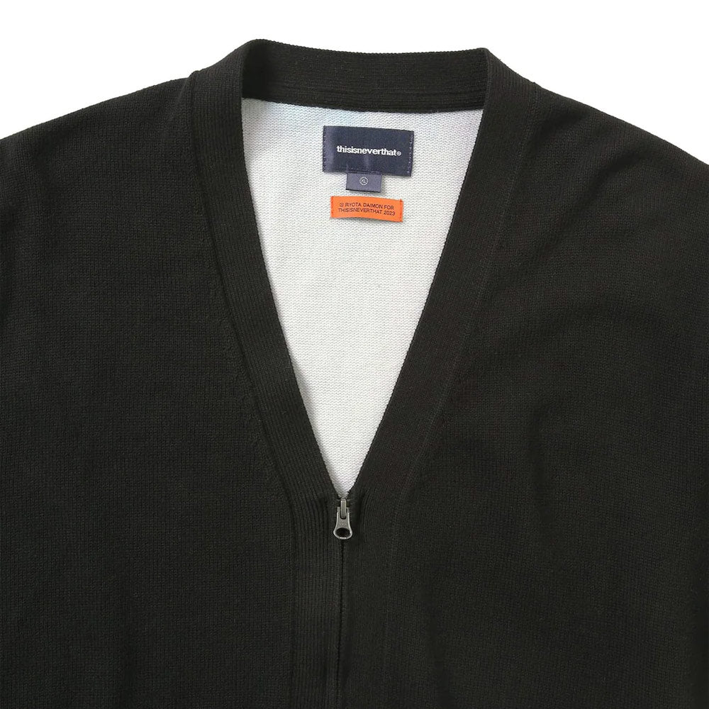 Chess Zip Cardigan 'Black' – Alumni of NY