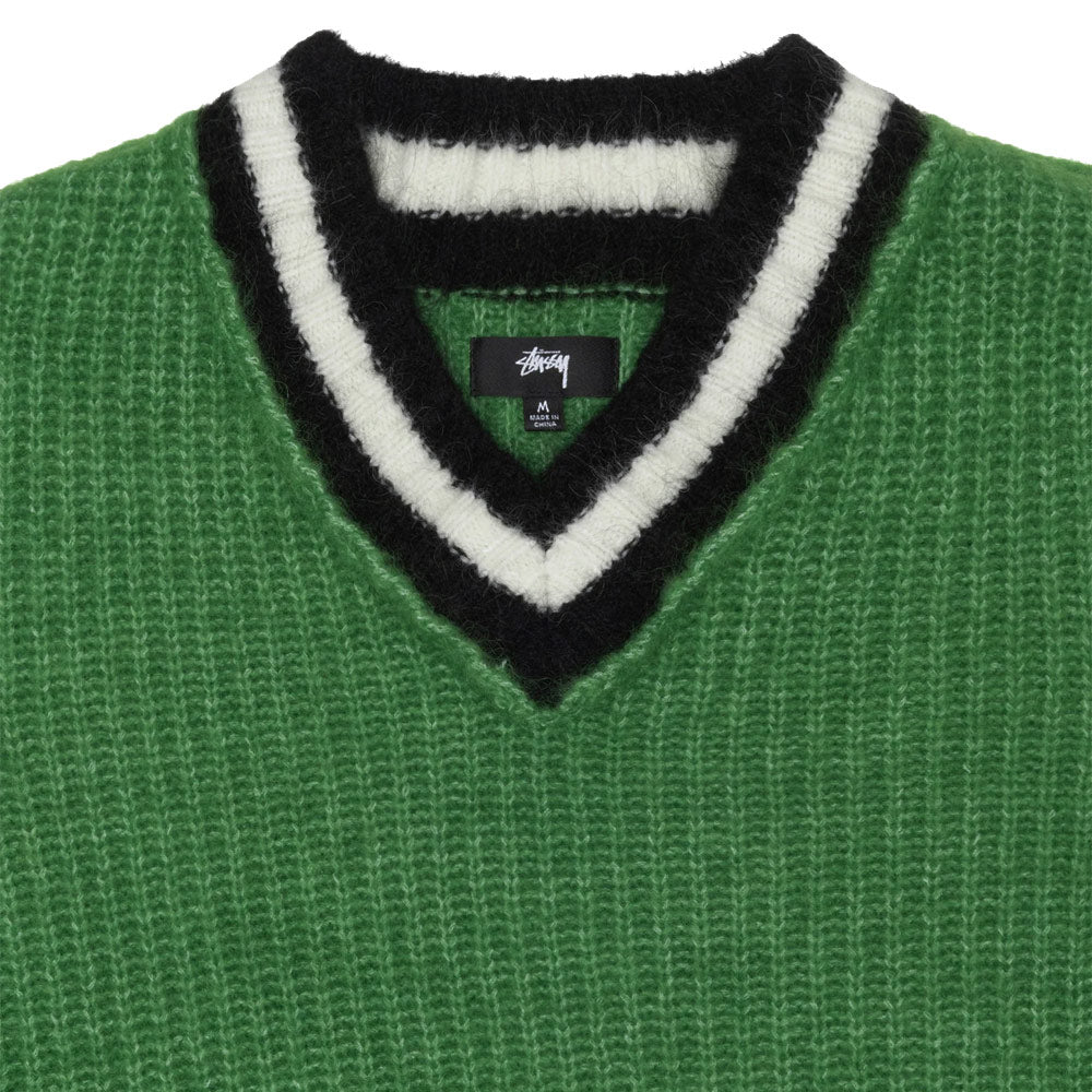 Mohair Tennis Sweater 'Green'