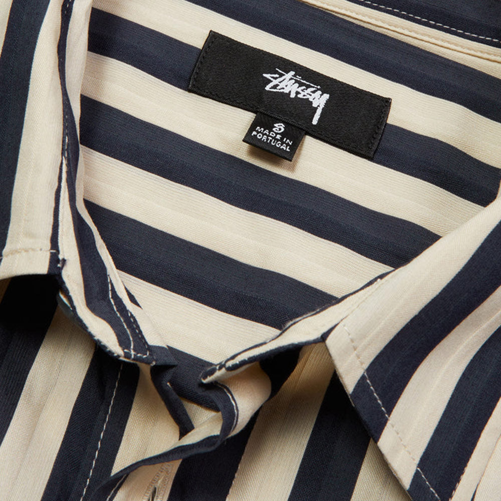 Flat Bottom Stripe Shirt 'Navy'