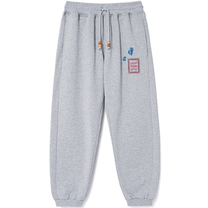 Alkhws Logo Sweatpants 'Grey'