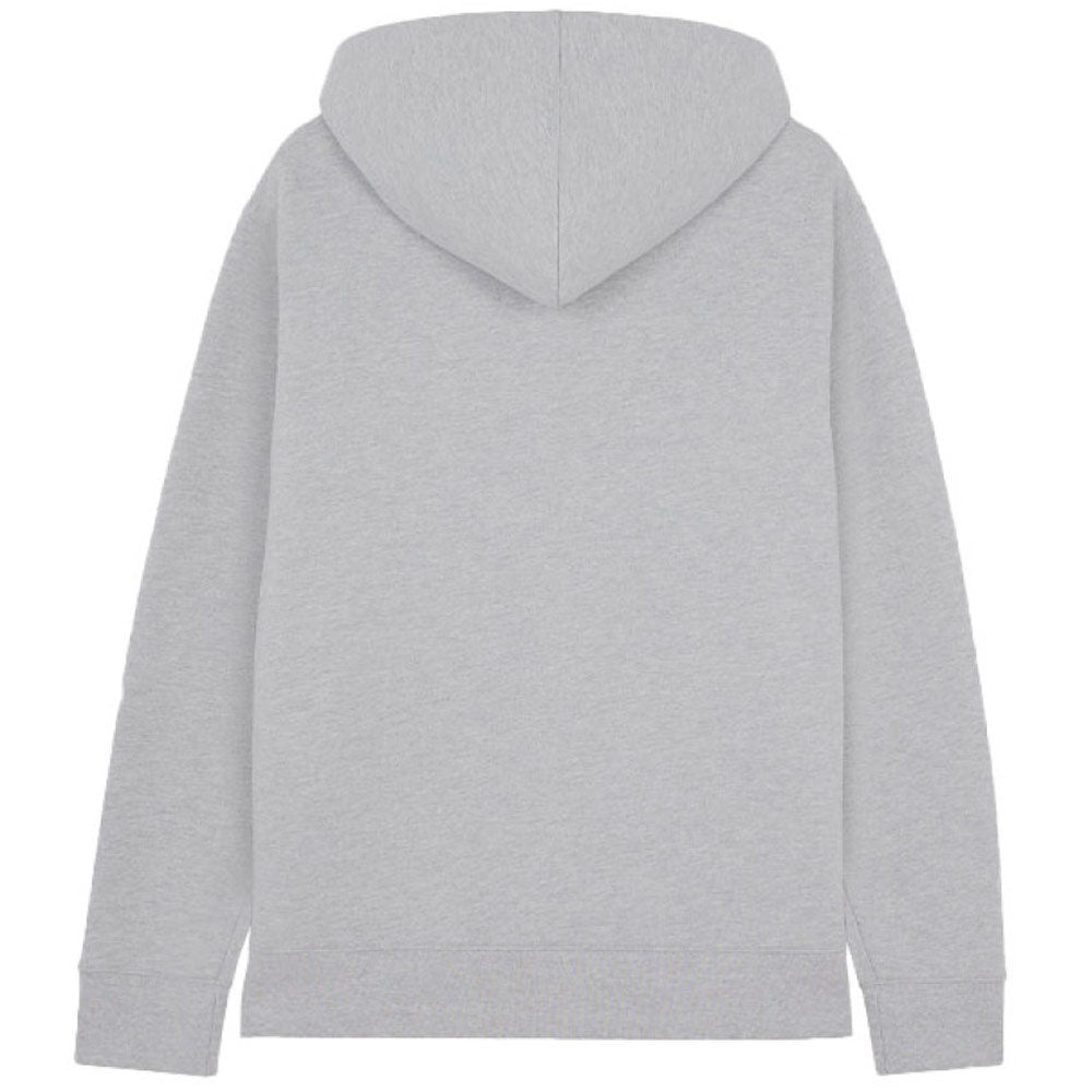 Embroidered Cordless Hoodie 'Light Grey Melange'