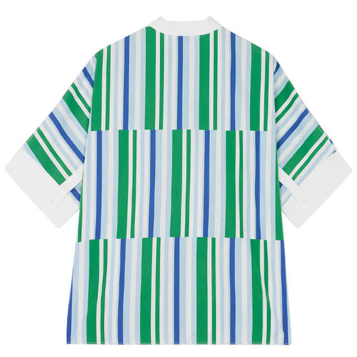 Boxy Shirt 'Blue Green Stripes'