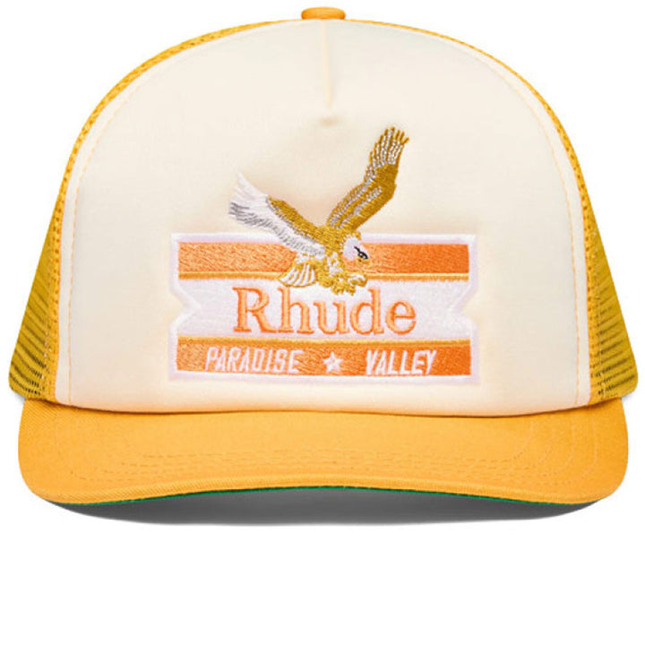 Paradise Valley Twill Trucker Hat 'Mustard / Vintage White'