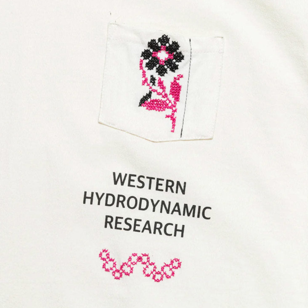 Mawj Logo Long Sleeve Shirt x WESTERN HYDRODYNAMIC RESEARCH 'White'